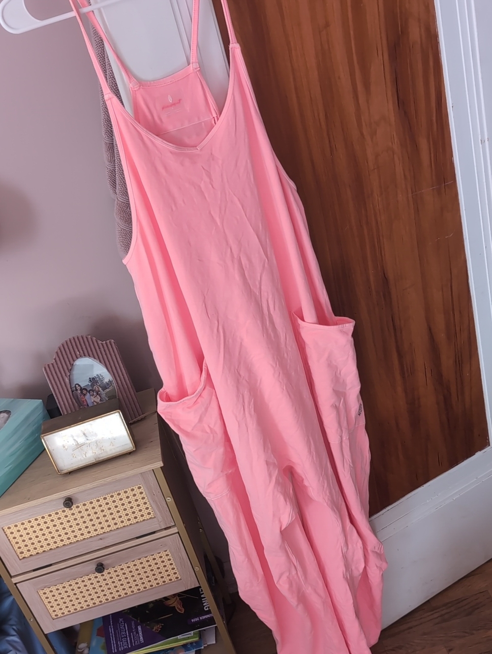 Free People Movement Hot Watermelon 🍉 Hot Shot Onsie Large Neon Coral Jumpsuit - Picture 4 of 10